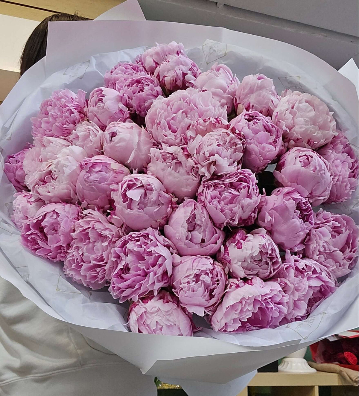 Pink Peonies Bouquet 35 premium stems