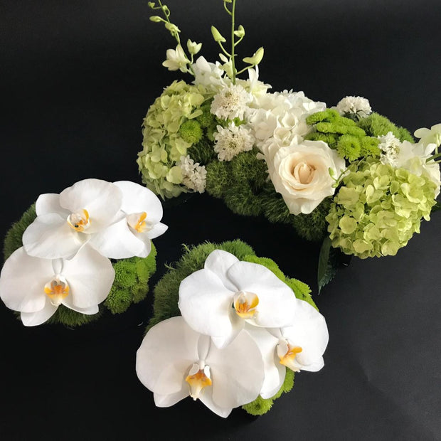 Triplet Bloom Centerpieces