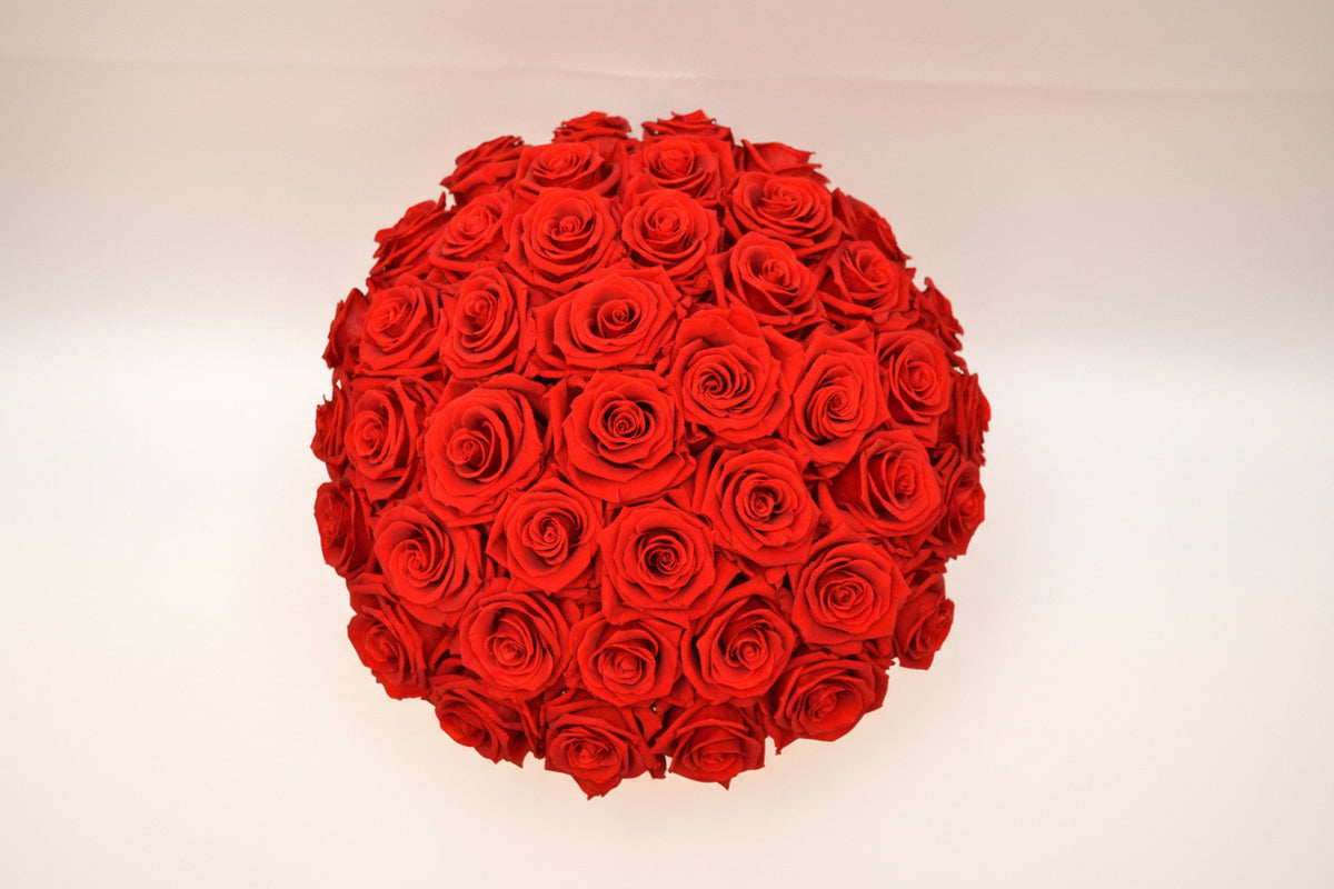 Ball of red roses 
